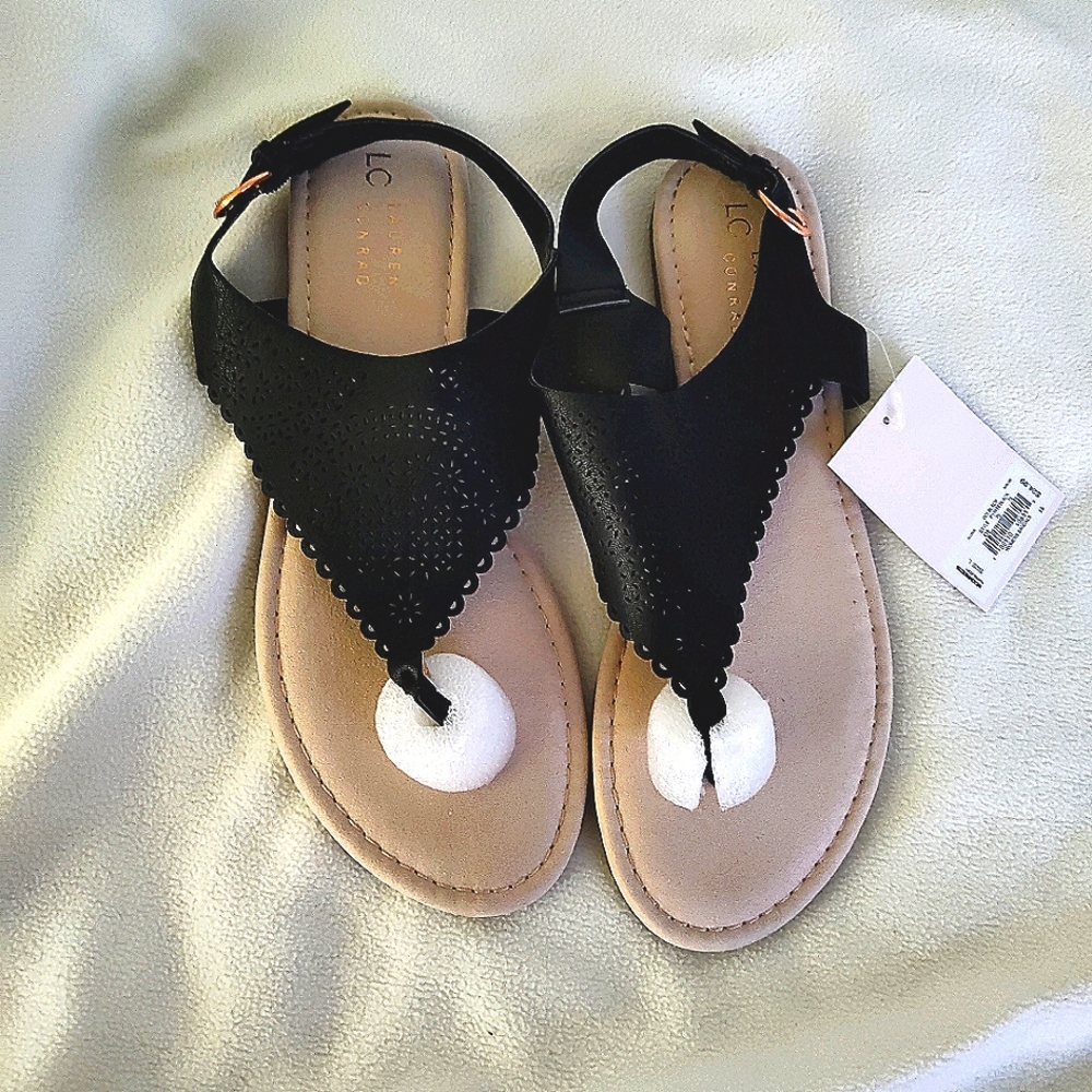 Wm blk sandals  brand new